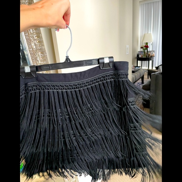 Black fringe skirt - Picture 3 of 6